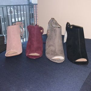 For dpgoldberg - Suede Open Toe & Heel Tie Up